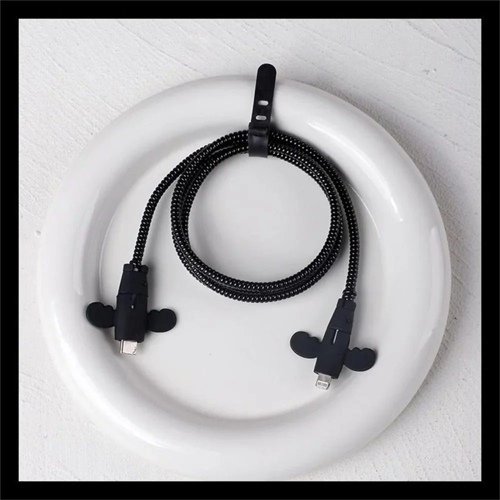 Durable Silicon Angel Wings Data Cable Protective Cover Charging Cable